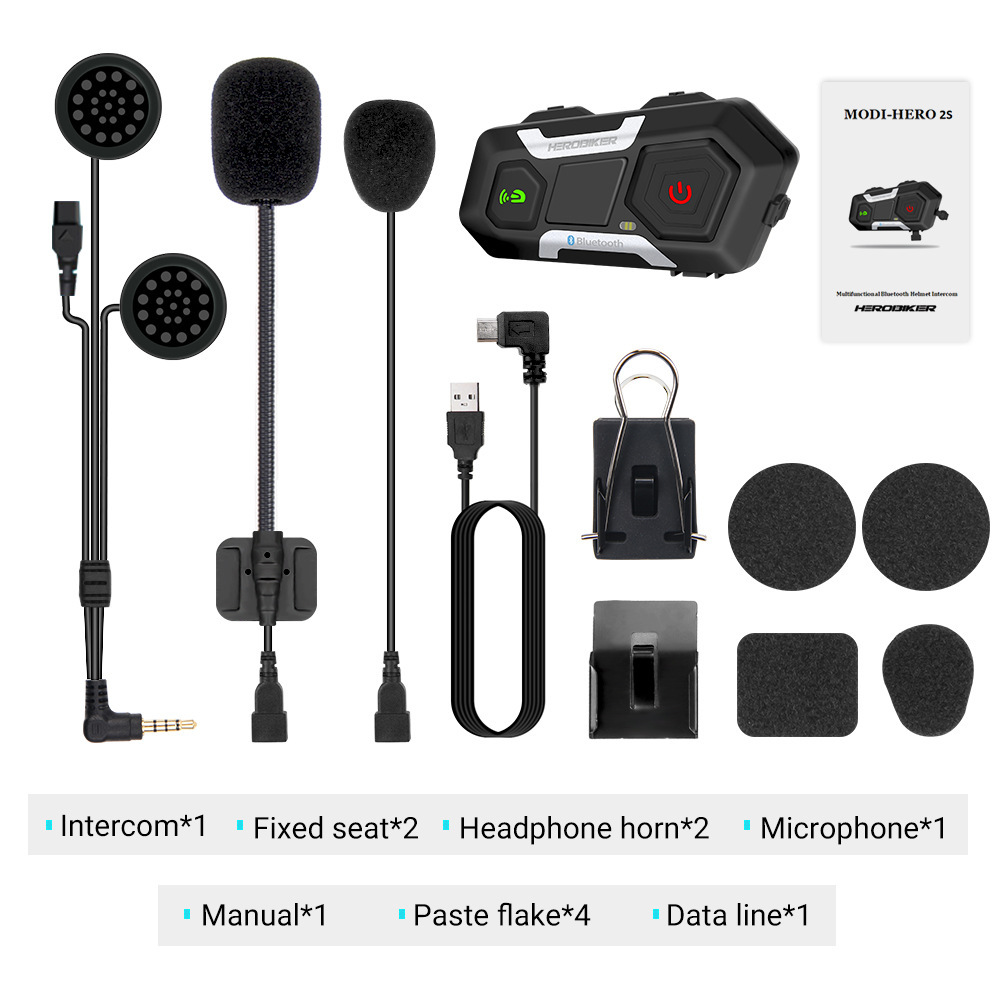 Profesionalni Bluetooth Interkom V6 Pro (1200m) – Vodoodporen - slika 5